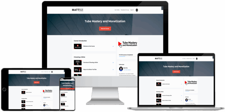 Matt Par – Tube Mastery and Monetization 3.0